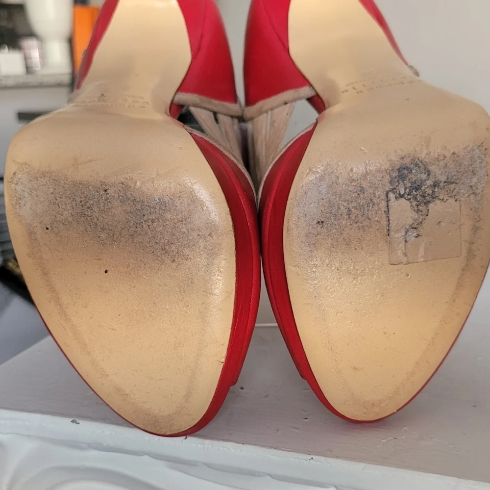 Edmundo CASTILLO PEEP TOE HEELS Like new - Picture 8 of 10